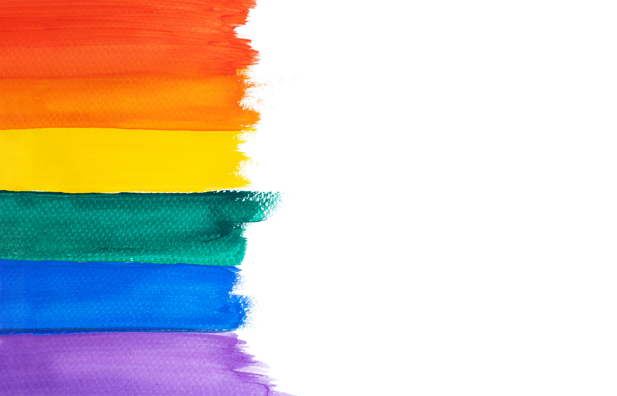 Abstract Background Rainbow Watercolor.